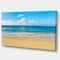 Designart - Calm Beach and Tropical Sea - Photography Canvas Art Print